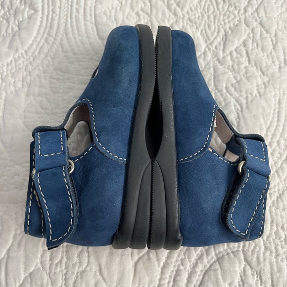 Never worn! Made in Italy Unisex Leather Toddler Shoes-Blue, EU 22 (size 6) - Picture 4 of 8